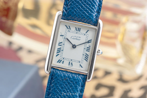 gebrauchte Luxusuhr Cartier Tank Silber Quarz Kal. 81 Ref. 681006   | 2504124 2504124_02.jpg