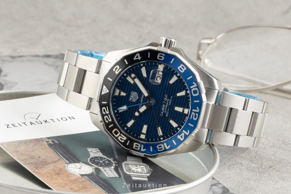 gebrauchte Luxusuhr Tag Heuer Aquaracer Stahl Automatik Kal. 7 GMT Ref. WAY201T.BA0927  | 2602083 2602083_03.jpg