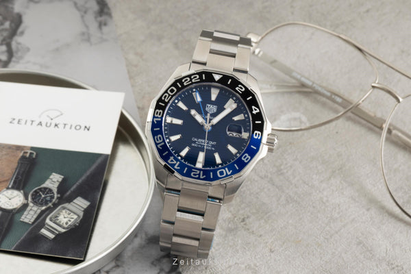 gebrauchte Luxusuhr Tag Heuer Aquaracer Stahl Automatik Kal. 7 GMT Ref. WAY201T.BA0927  | 2602083 2602083_04.jpg