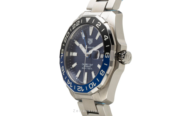 gebrauchte Luxusuhr Tag Heuer Aquaracer Stahl Automatik Kal. 7 GMT Ref. WAY201T.BA0927  | 2602083 2602083_06.jpg